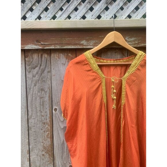 Orange Kaftan-like Robe - Picture 3 of 5